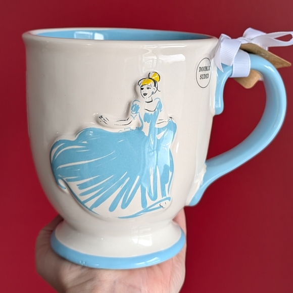 ❌SOLD❌Rae Dunn x Disney Princess Cinderella Pedestal Style Oversized Mug - Picture 2 of 8